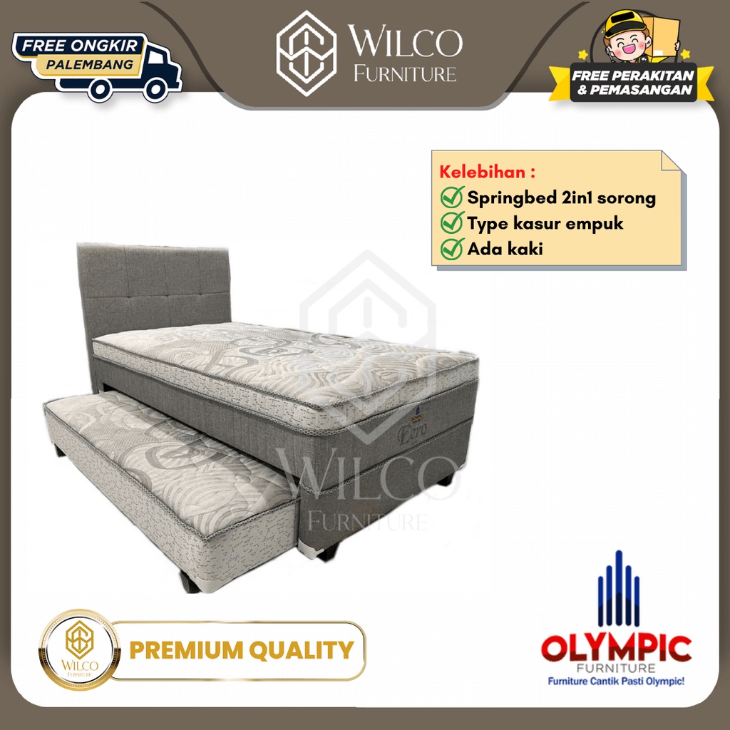 Bed Sorong Olympic Eeero / Kasur 2in1 Olympic Eero Furniture Palembang - Set 100x200