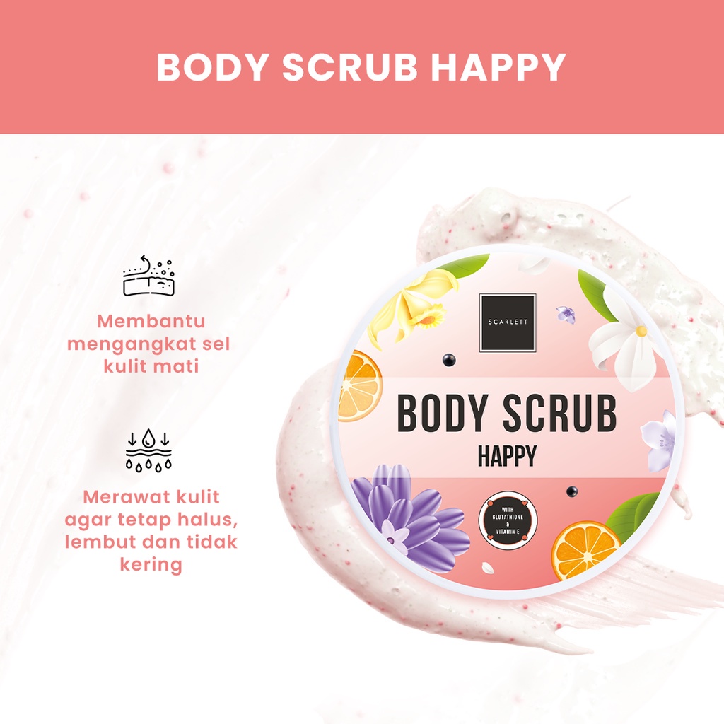 Girlsneed77 Scarlett Whitening Body Scrub Happy