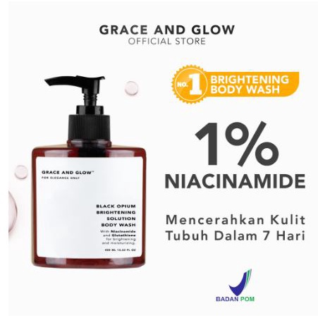 Body Wash Grace and Glow Solution -  Grace &amp; Glow Body Wash | Body Scrub Black Opium Brightening