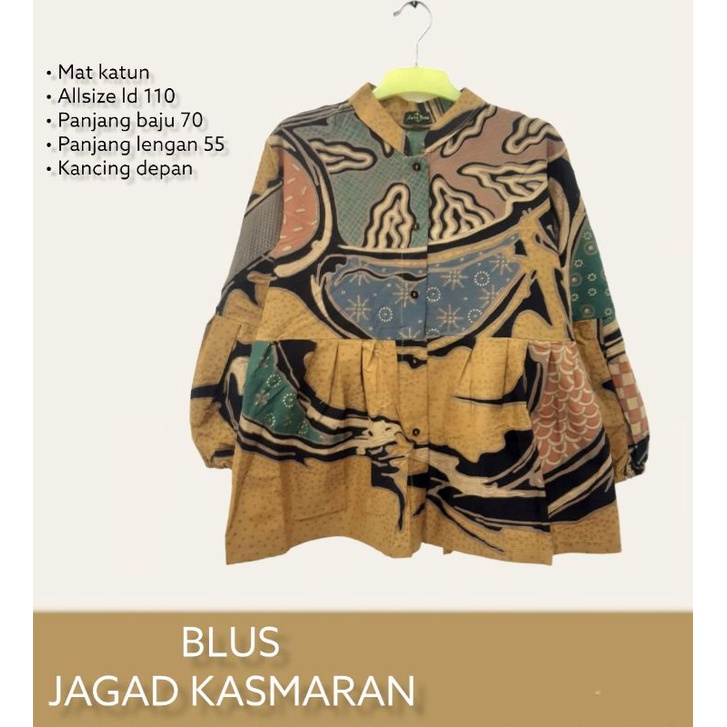 Blus jagad kasmaran batik solo atasna keeja blus batik blius wanita blus kantor