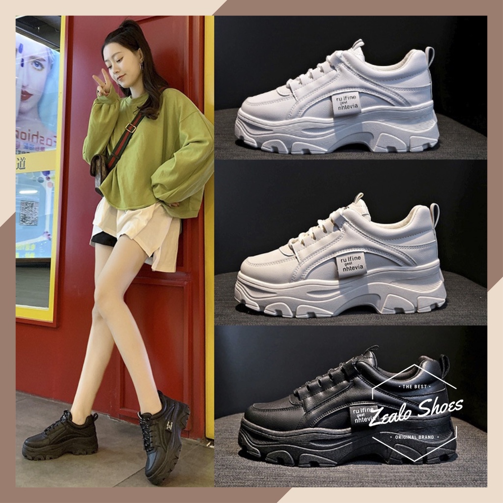 Zealo.Shoes 204 Sepatu Sneakers Tali Wanita Import Flat Shoes