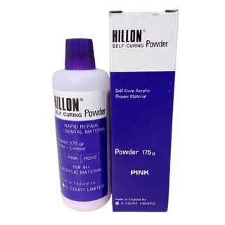 Hillon Powder Self Curing 175gr Pink, Serat/Veined