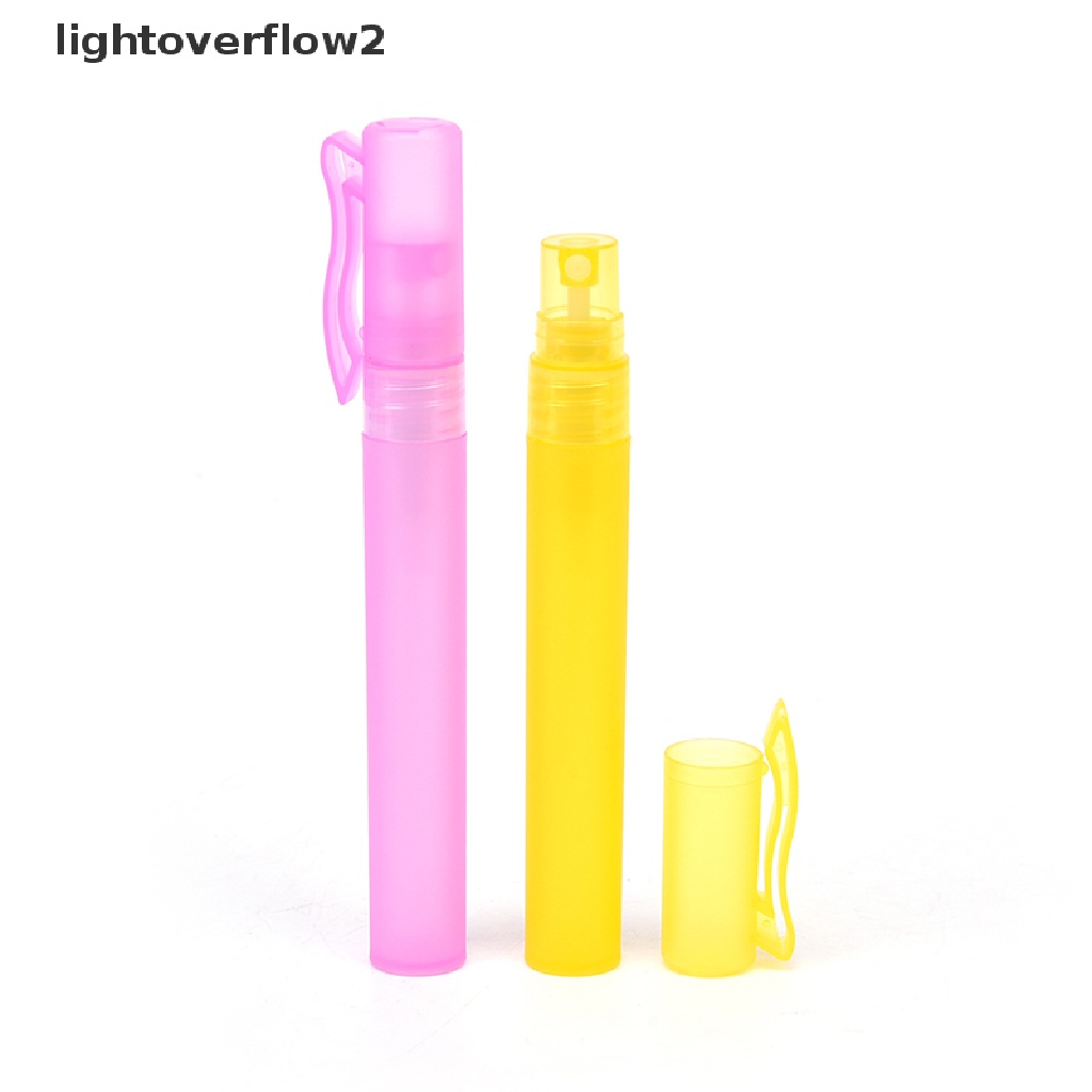 (lightoverflow2) 10pcs Botol Plastik Atomiser Portable Ukuran 10ML