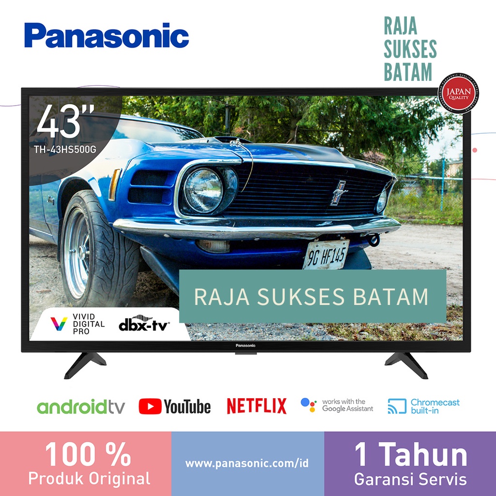 PANASONIC TH 43HS500G - SMART TV LED 43 INCH ANDROID TV TH 43HS500