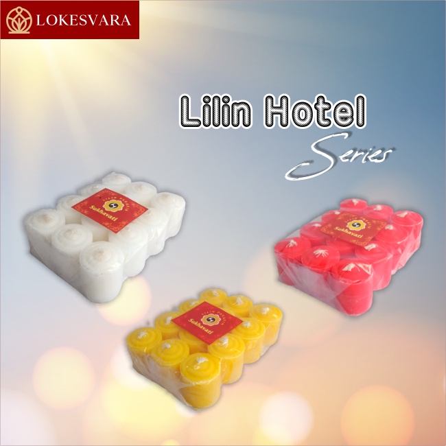 Lilin Hotel / Lilin Puja Sembahyang Parafin 12pcs/set