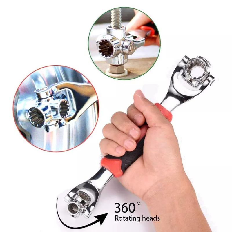 Kunci Pas Multifungsi 48 in 1 Soket Kunci Pas Alat Tangan Teknik Hexagon Wrench