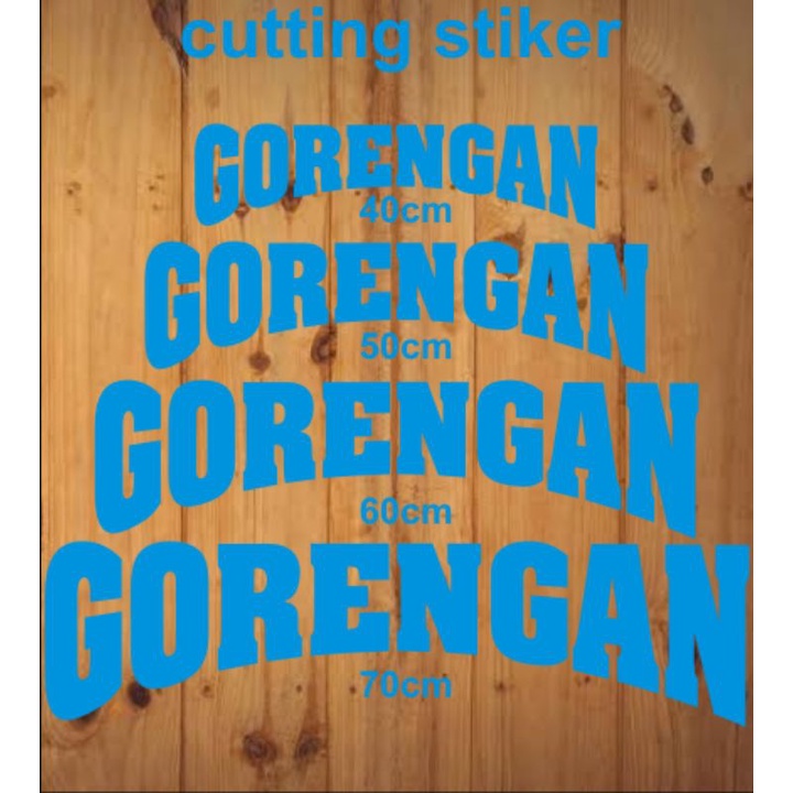 stiker cutting sticker variasi gorengan