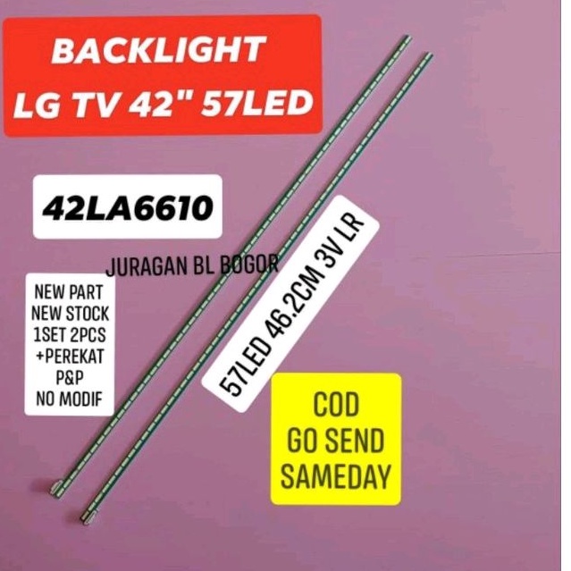LAMPU LED BL BACKLIGHT TV LG 42INC 57LED  42LA6610