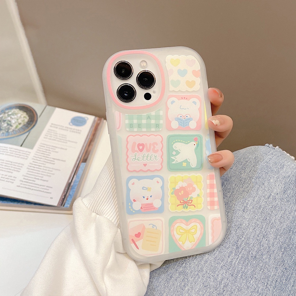 Soft Case TPU Desain Bebek Oval Tahan Banting Untuk iPhone 11 12 13 14 Pro Max 7 8 14 Plus XR X Xs Max SE 2020 2022