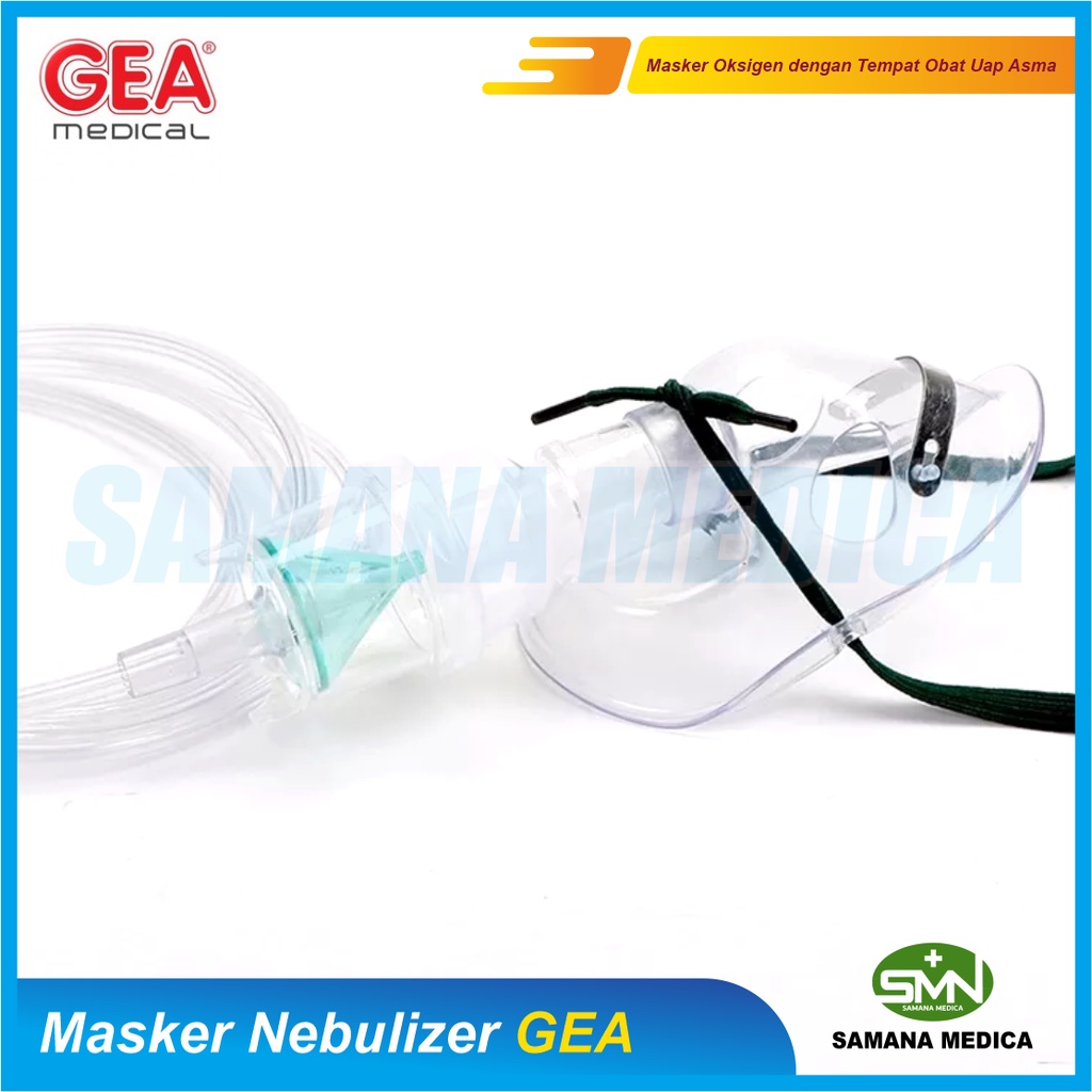 Masker Nebulizer Nebul GEA Masker Nebulasi Yang Dilengkapi Dengan Tempat Obat Uap Asma Alat Bantu Napas Promo Murah