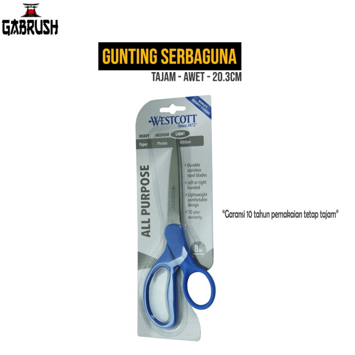 

Hari Ini Westcott Gunting All Purpose Scissors Stainless Steel 20.3Cm Sale!!!