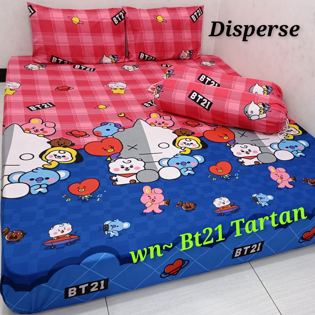 Waty grosir motif bt21 SARBAN SARGUL SERASI/CANTIK!! MOTIF BT21 Produksi Sendiri Sprei Homemade Murah