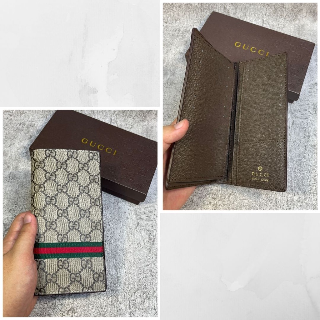 Dompet GUCCAAYY Panjang Lipat FREE BOX / Dompet Kulit Dompet Panjang Lipat