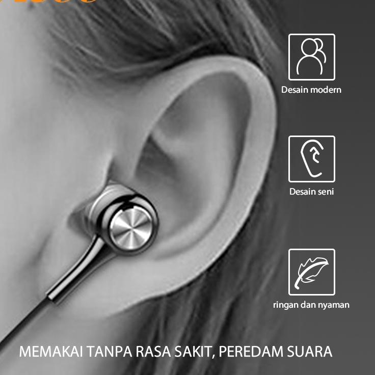 Stok Terbatas TACOO Wired Headset Earphone bass In-Ear Deep Bass Stereo + Microphone kualitas suara 
