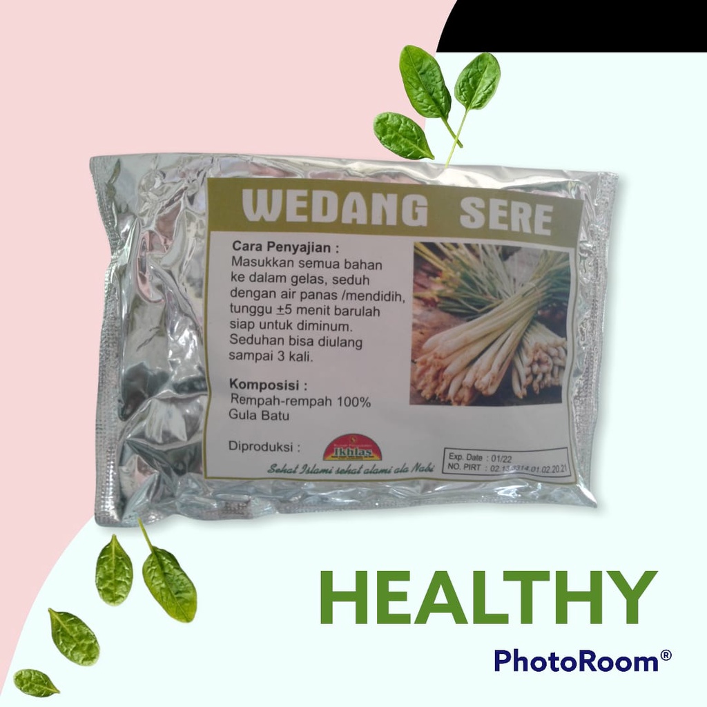 

Wedang Teh Sere Serai Sereh serbuk 100% Herbal