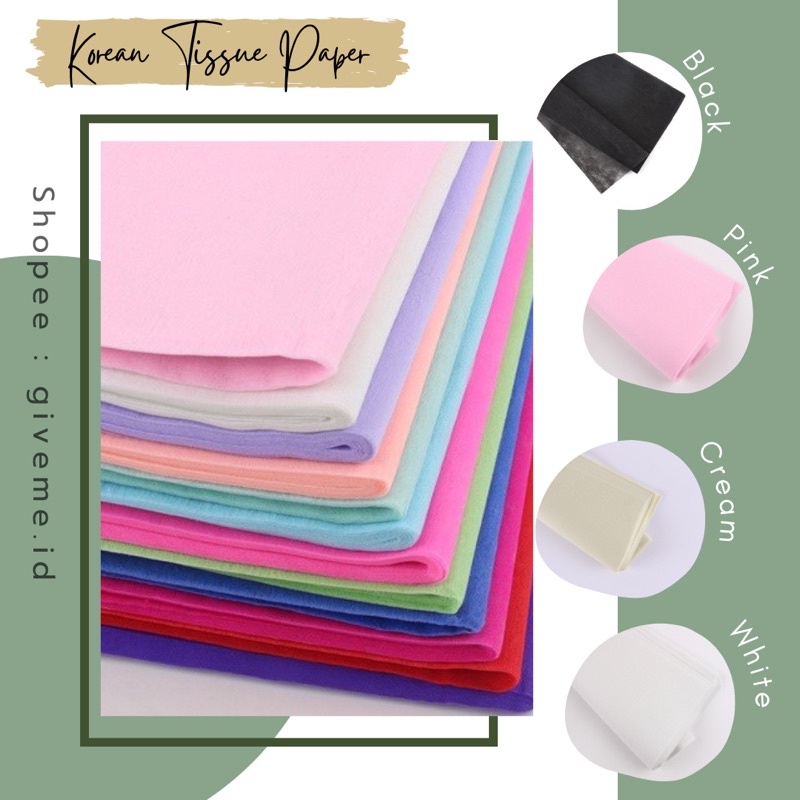 

Kertas Tissue Tisu Florist/ Kertas tisu Buket Bunga Korea / Tissue Paper Craft Wrapping Packaging