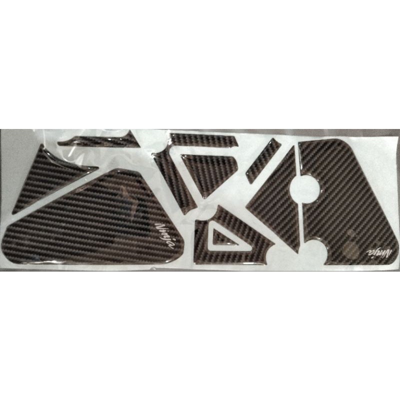 emblem ninja rr new / sticker timbul rangka dan foot step motor ninja rr old/ ninja R