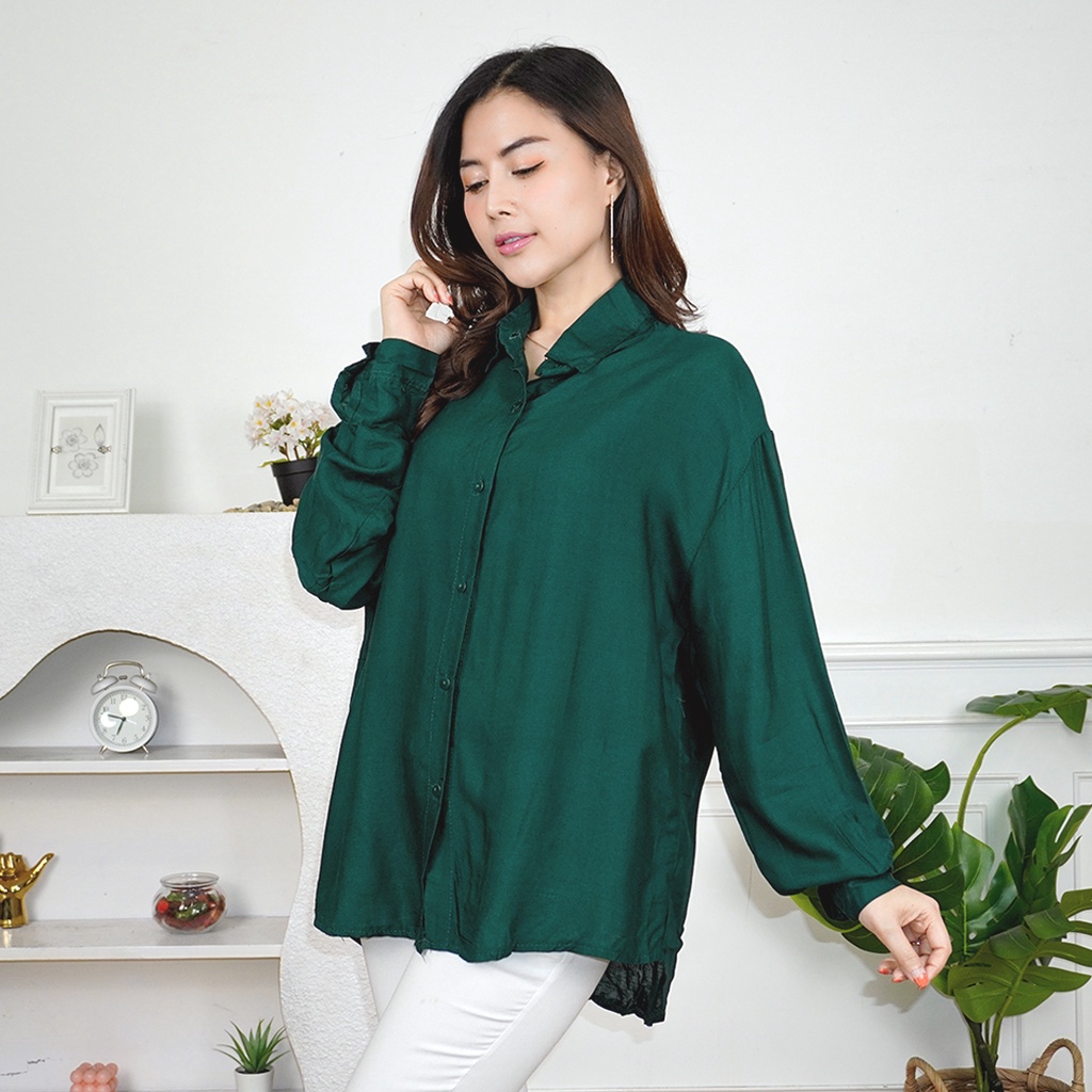 AFI - EC - ⭐️PREMIUM RAYON DIAMOND⭐️ Lydia Oversize XXL RAYON DIAMOND / Flowing Shirt