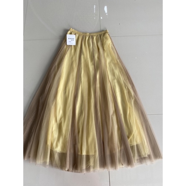 youngmoodis pelangi rok tutu 3 lapis full furing tile halus ori import