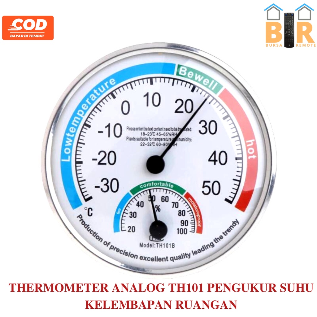 Thermometer Higrometer Analog Alat Pengukur Temperatur Suhu Dan Kelembaban Ruangan Hygrometer Anymeter Temperature Humidity