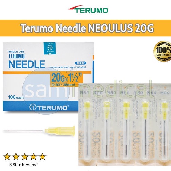 Terumo Needle NEOLUS 20G per 10 pcs