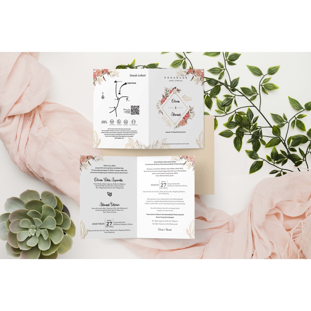 undangan pernikahan murah minimal order 50 pcs