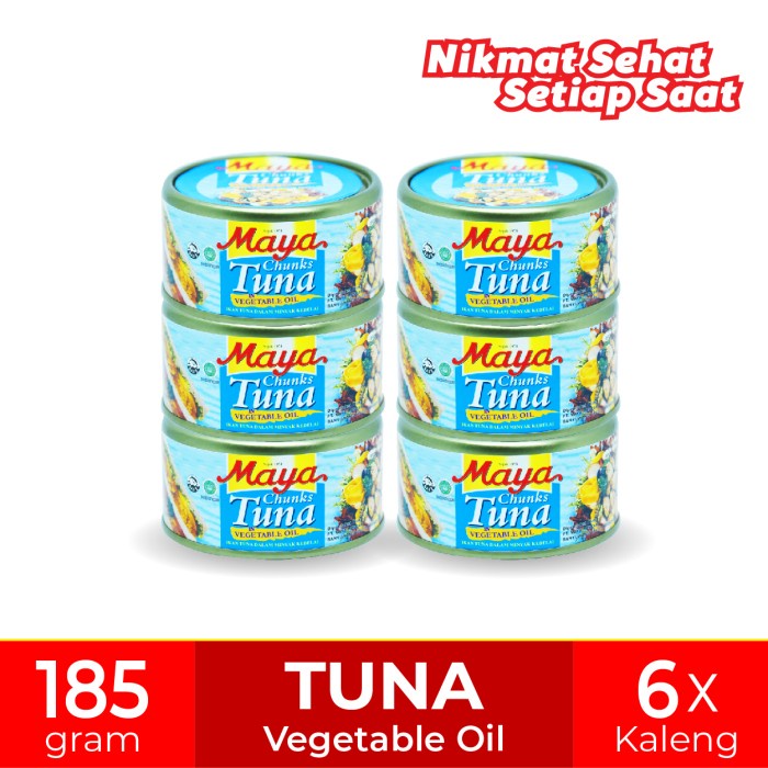 

Ikan Kaleng Maya Tuna Vegetable Oil 185Gr X 6