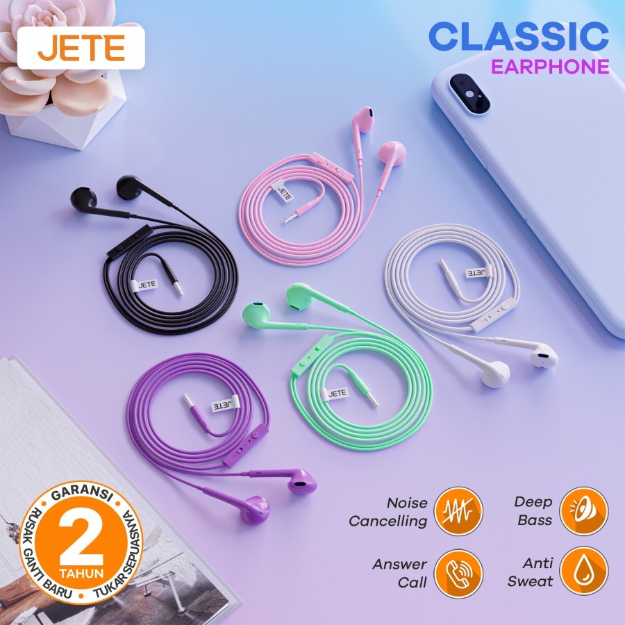 JETE CLASSIC Earphone with Noise Cancelling