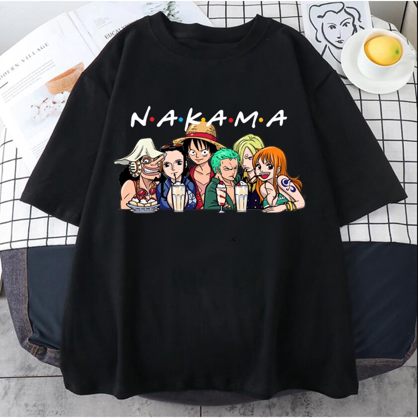 KAOS NAKAMA ONE PIECE TSHIRT ANIME S-4XL PRIA WANITA KIDS