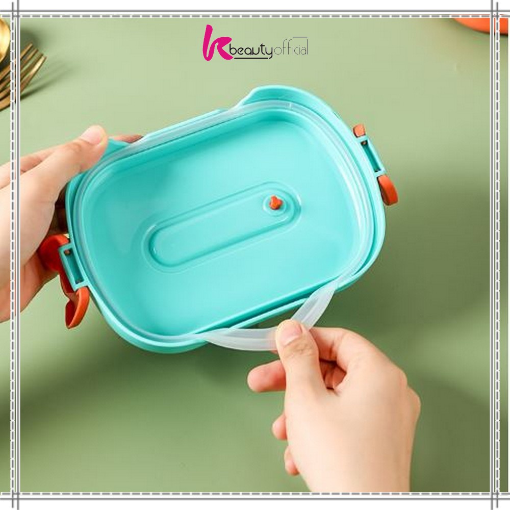 KB-C714 Kotak Bento Lunch Box Karakter Kartun / Kotak Makan Siang Anak Set BPA FREE Tempat Bekal Anti Tumpah