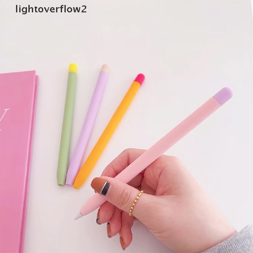 (lightoverflow2) Casing Silikon Apple Pencil Generasi 2 Anti Hilang / Slip (ID)