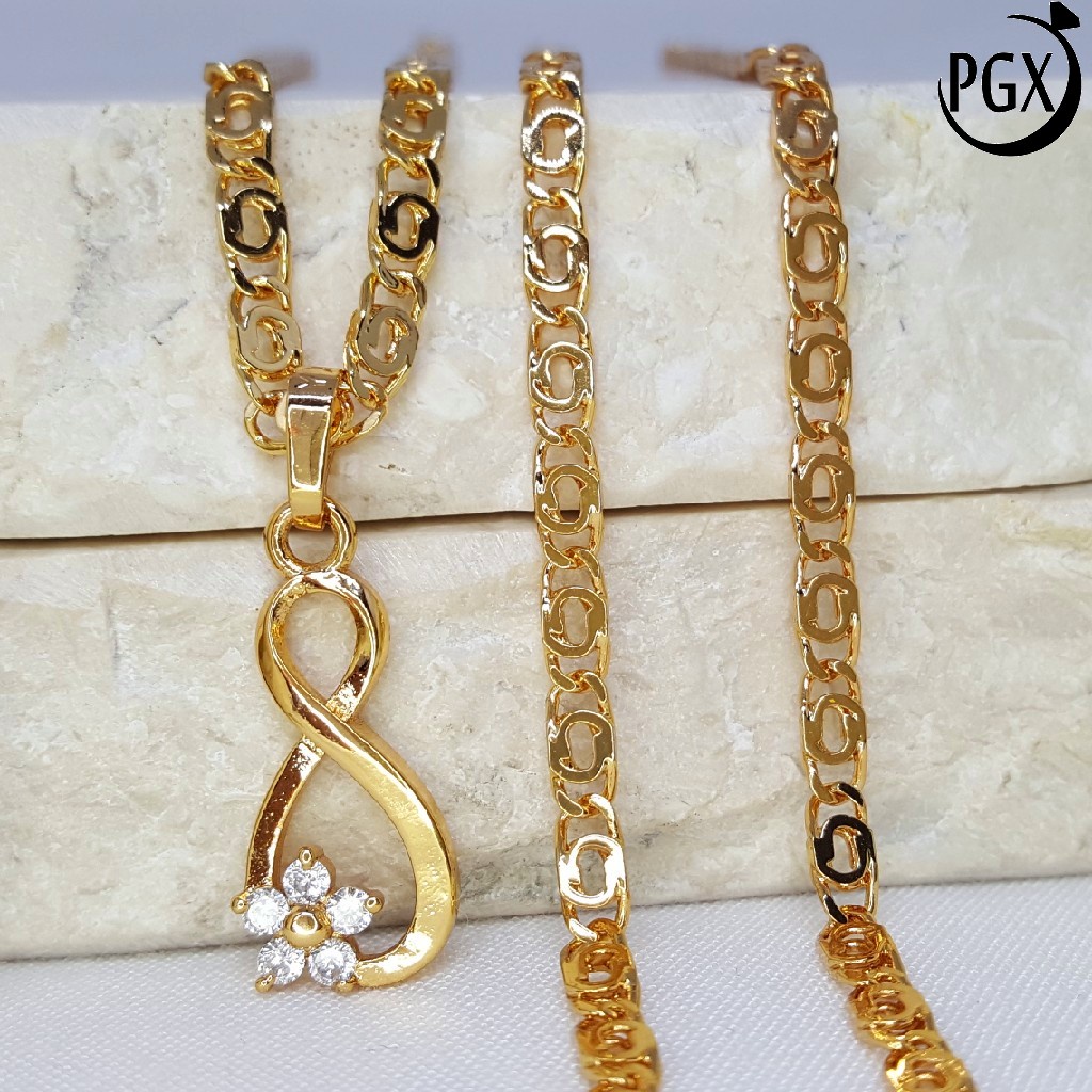 PGX Kalung Wanita Xuping Aksesoris Fashion Perhiasan Lapis Emas Premium - XD139
