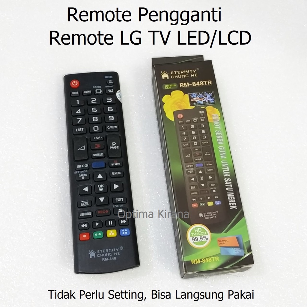 Universal Multi Remot Control RM Pengganti IR Remote tv lg hd lcd led