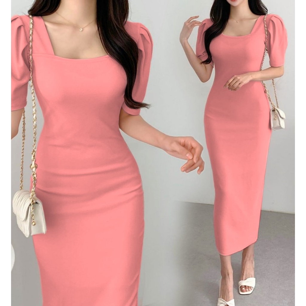 Toply Shop Dres wanita rajut andin / rajut bodycon / rajut premium