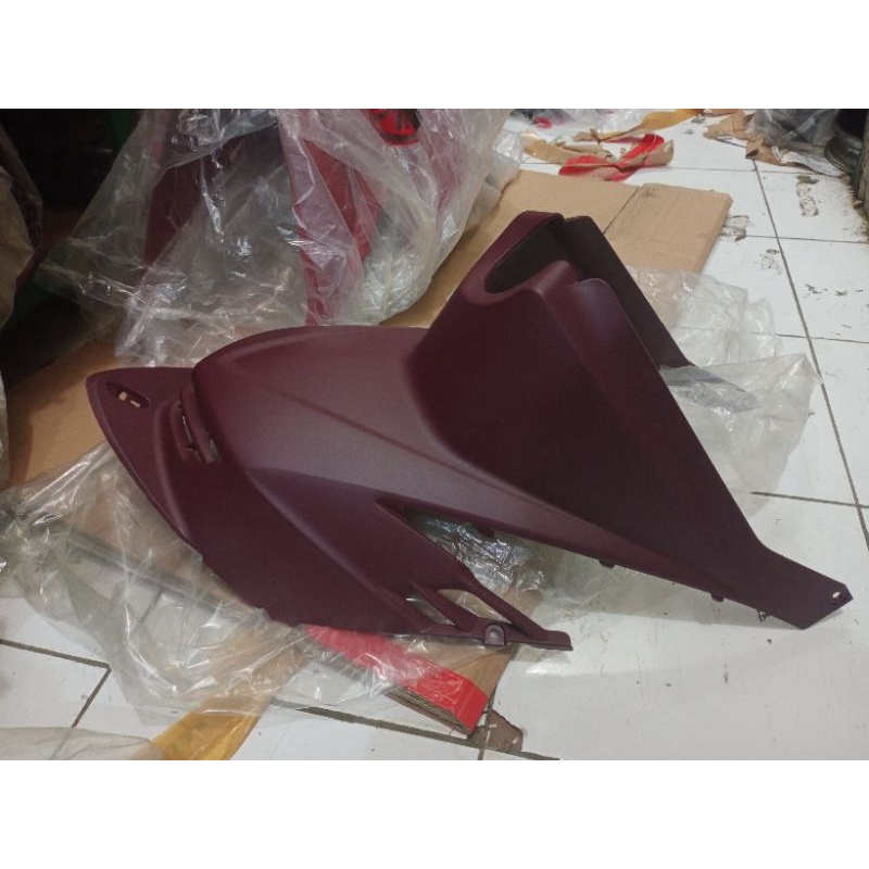 andersit tutup mesin Mio soul karbu warna merah ati asli