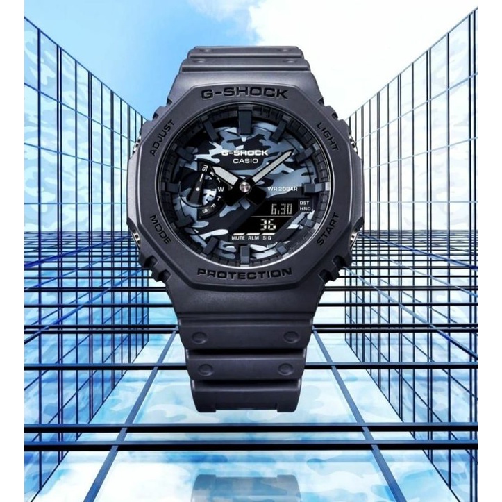 JAM TANGAN GA2100 CHRONOGRAPH TANGGAL AKTIF JAM TANGAN PRIA DUALTIME KASUAL TERLARIS PRIA GSHOCK CASIO