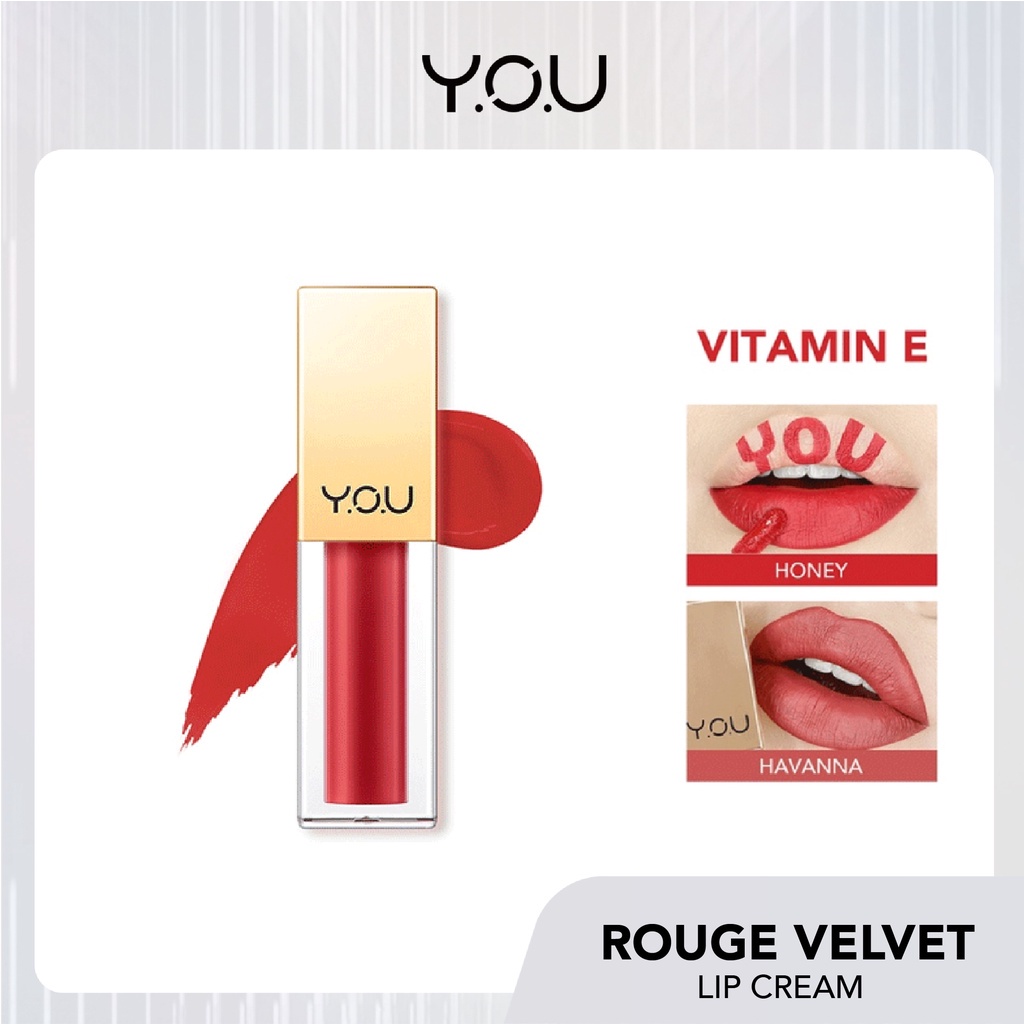 YOU Rouge Velvet Lip Cream | Long Lasting Lipcream Matte lipstik