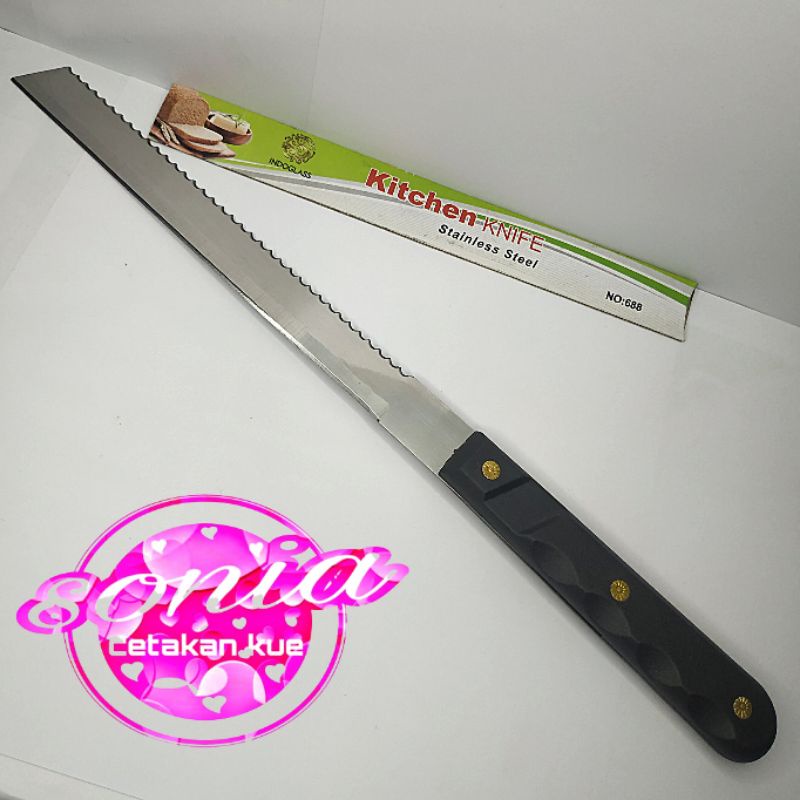 PISAU ROTI/KUE/PISAU STAINLESS/KUE TART/PISAU ROTI DUA SISI STAINLESS