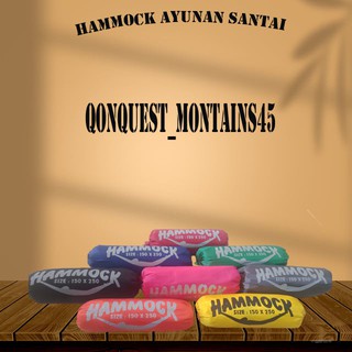 Hammock 200x150cm  X Hammock 150x250cm XX Tempat Tidur Gantung Camping XX Outdoor