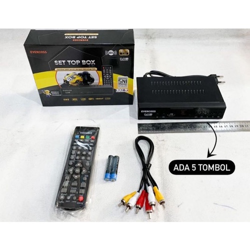EVERCOSS STB SET TOP BOX MAX MEGA BOX TV DIGITAL RECEIVER FHD