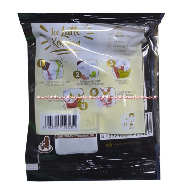 Chocolatos Italian Chocolate Taste 4pcs Minuman Rasa Coklat Cokelat Bubuk Cokolatos Chocolate Drink Instan 4 pcs