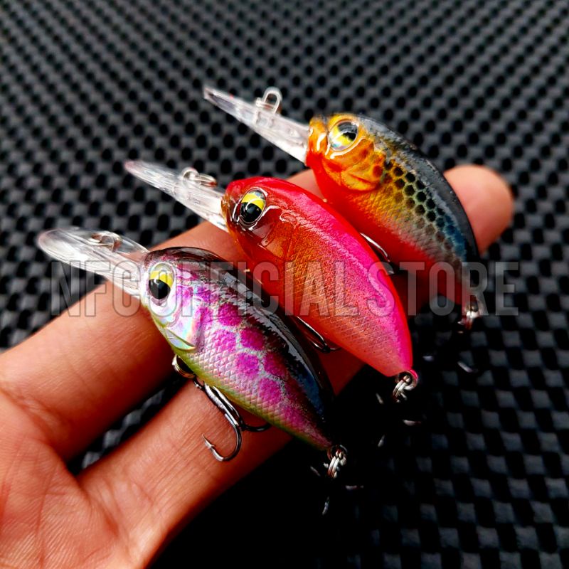 Mini Crankbait 6 cm 5 gram Floating Action Killer Umpan casting Kerapu