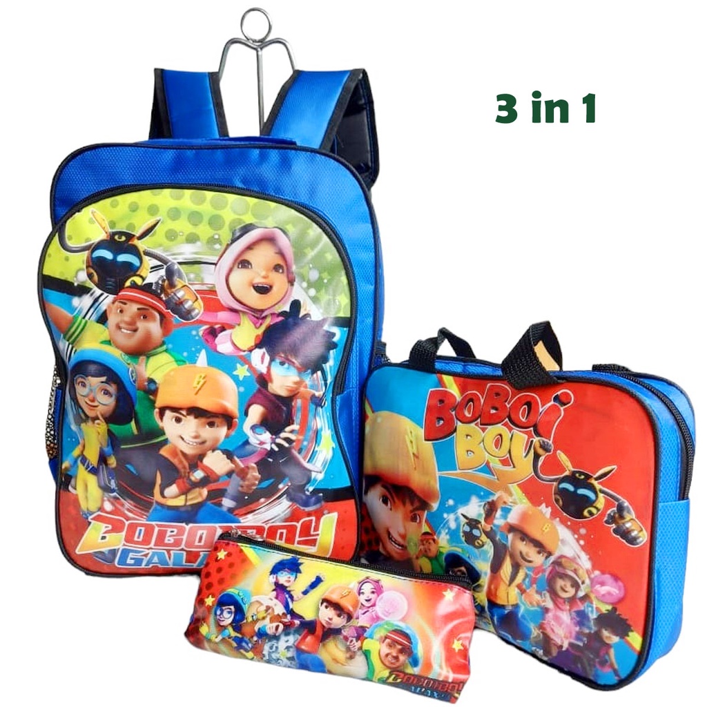 Tas sekolah anak TK-SD 3 in 1 tas Paket