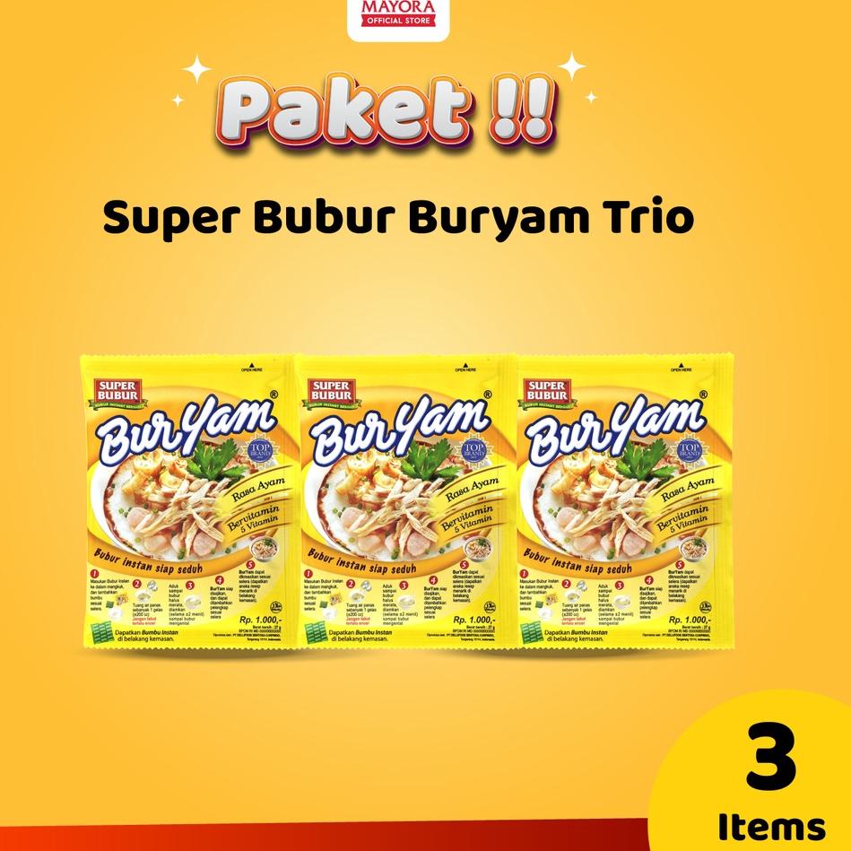 

Grosiran--Super Bubur Buryam Trio @220gr
