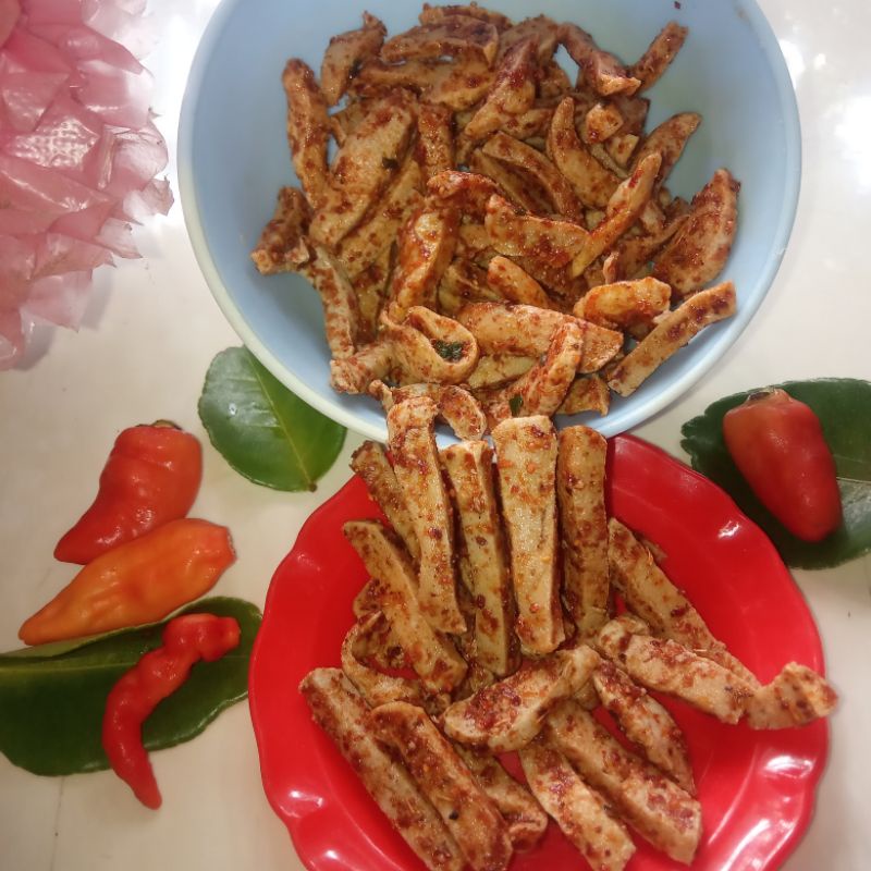 

Basreng pedas gurih daun jeruk/baso goreng pedas/basreng murah/basreng renyah/basreng 50gr/basreng pedas nampol/basreng daun jeruk