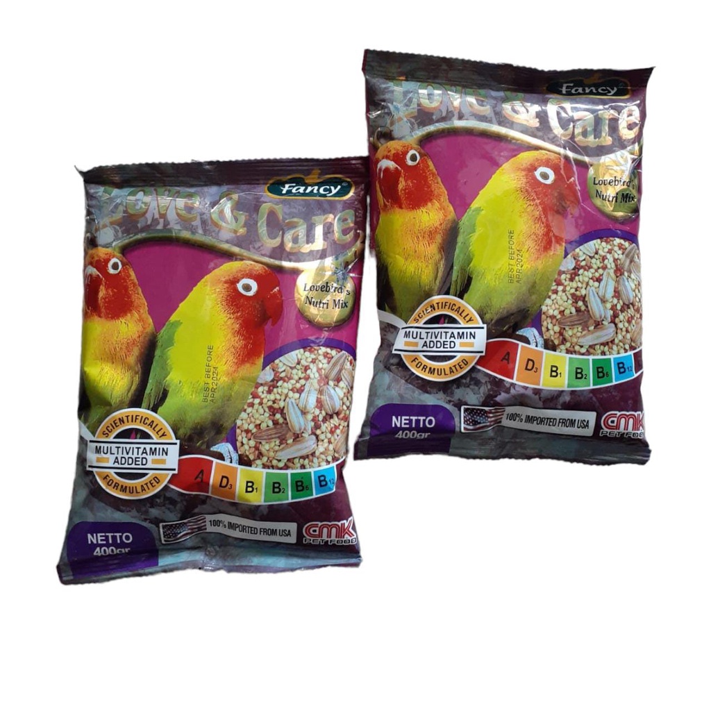 Pakan Burung Lovebird Fancy Love &amp; Care