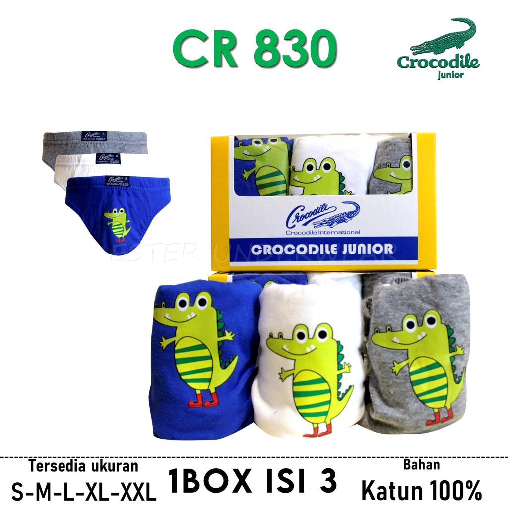 Celana Dalam Anak CROCODILE 830 KIDS ISI 3