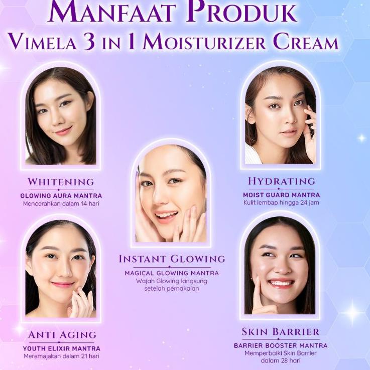 Baru VIMELA 3in1 CREAM MOISTURIZER 정