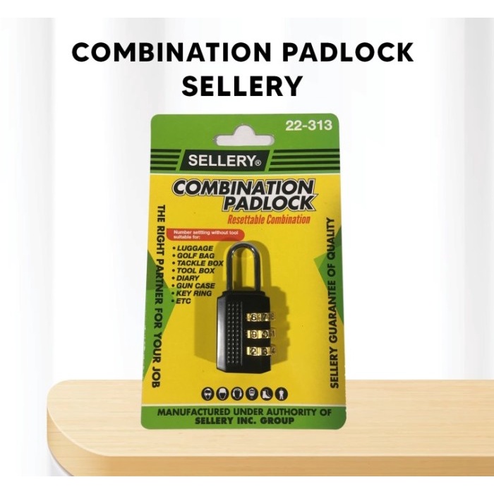 Gembok Kombinasi Angka Sellery / Gembok Pin / Gembok Kunci Angka Oke