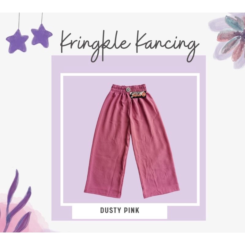 KULOT KANCING CRINKLE AERFLOW ANAK USIA 4-9 THN / KULOT CRINKLE ANAK TERBARU